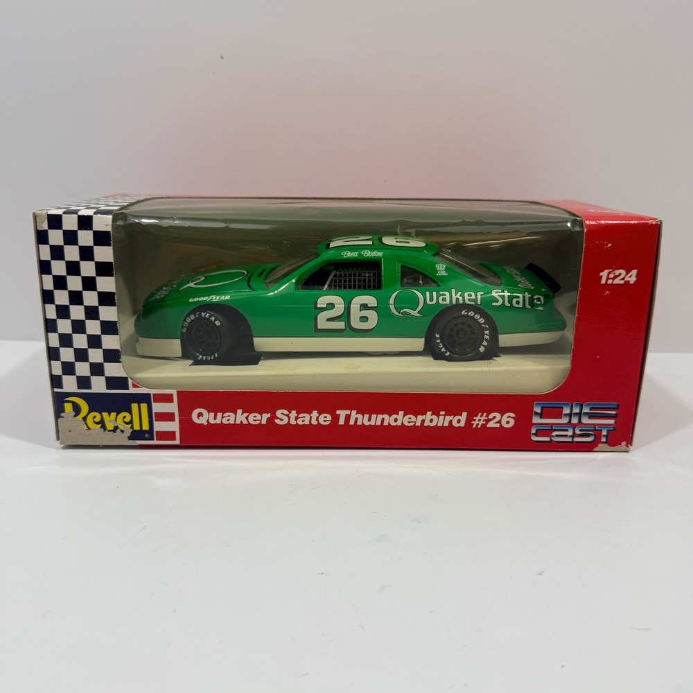 Revell Quaker State Thunderbird #26 1:24 Green Good Brett Bodine Diecast 8696